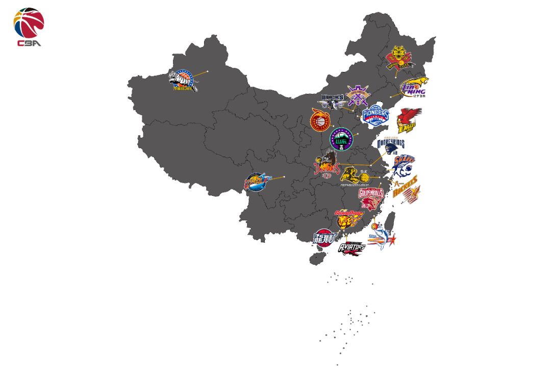 NBA球队在美国分布_美国nba球队分布城市_美国nba分布图