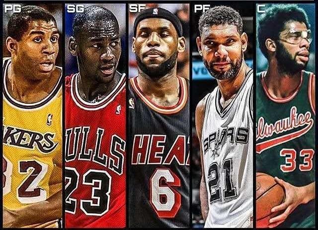 NBA历史最佳阵容评选：乔丹、詹姆斯领衔五套传奇阵容