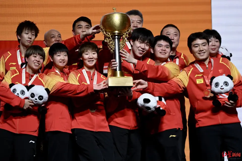 中国队8比1大胜韩国队，成功卫冕2024成都国际乒联混合团体世界杯冠军