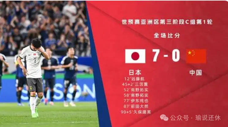 中国男足0比7惨败日本队，简中网络嘲骂声不断，国足成最安全情绪发泄出口